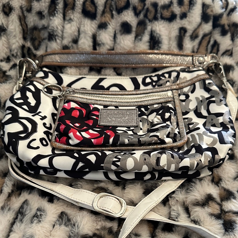 Coach Multicolor Graffiti Shoulder Bag
